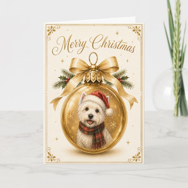 Westie Christmas Card (Front)