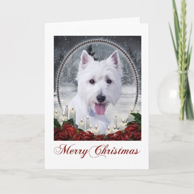 Westie Christmas Card (Front)