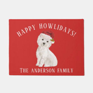Westie Christmas Doormat