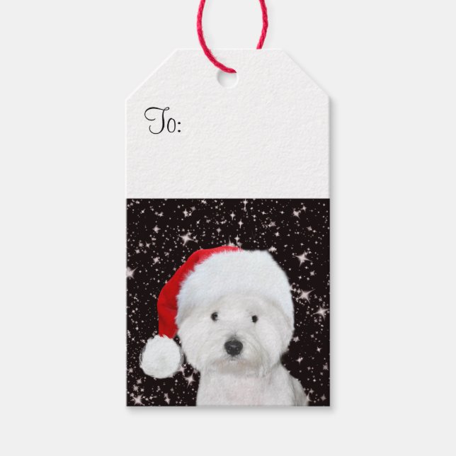 Westie Christmas Gift Tags (Front)
