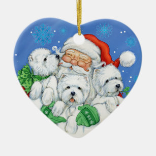 Westie Christmas Ornament "XOXO" by Borgo