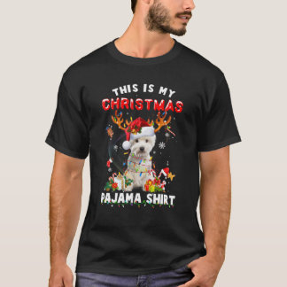 Westie Christmas pajama cute West Highland White T T-Shirt