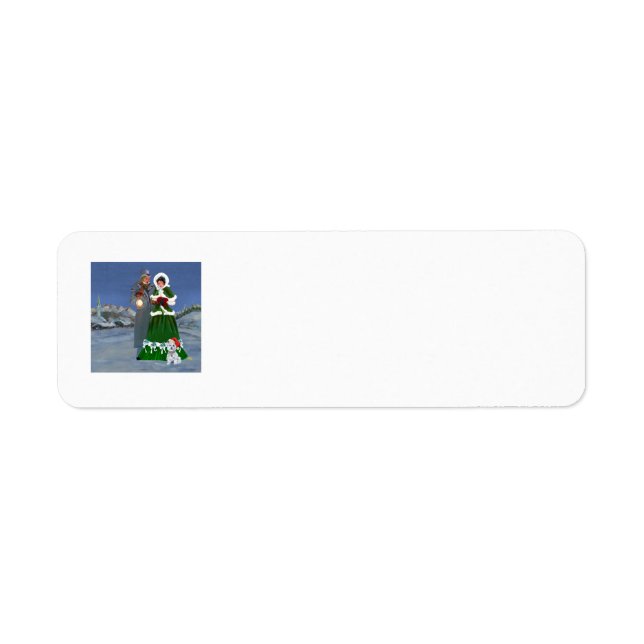 Westie Christmas Return Address Label (Front)