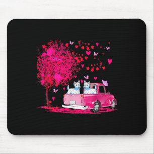 Westie Couple Truck Happy Valentines Day Gifts  Mouse Pad