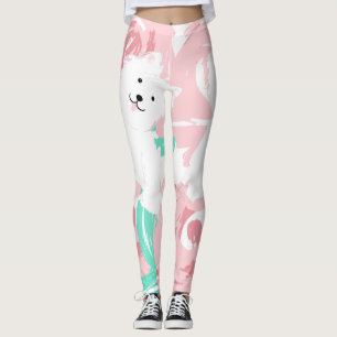 Westie Cute White Puppy Dogs Leggings