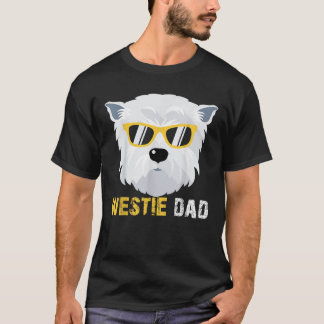 Westie Dads For Dog Owners Fathers Day Men T-Shirt