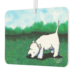 Westie Dog Car Air Freshener