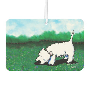 Westie Dog Car Air Freshener