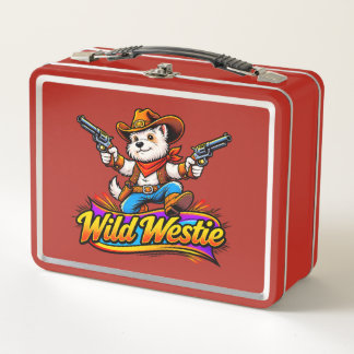 Westie Dog Cowboy Lunchbox (Original Design)