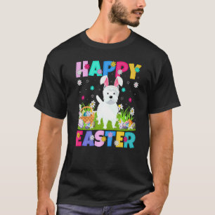 Westie Dog Happy Easter Bunny Westie Easter Sunday T-Shirt