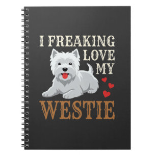 Westie Dog Love Typography Notebook