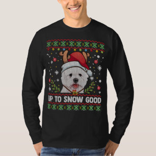Westie Dog Reindeer Christmas Ugly Sweater