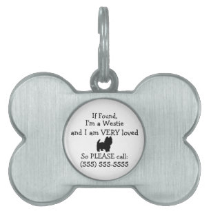 Westie Dog Safety Tag Return to Owner