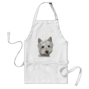 Westie dog standard apron