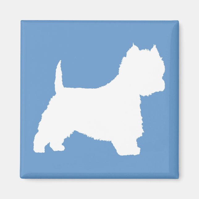 Westie Dog (white) Magnet (Front)