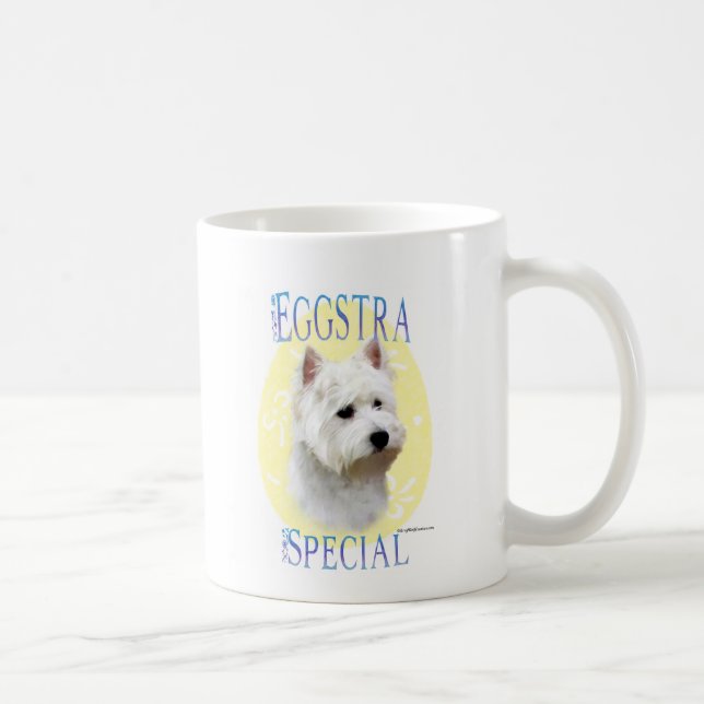 Westie Eggstra Special Coffee Mug (Right)