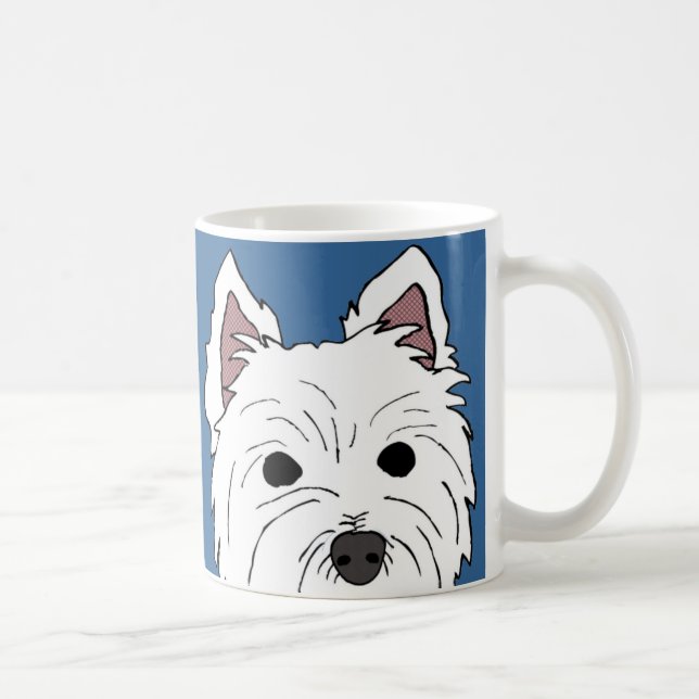 Westie Face Mug (Right)