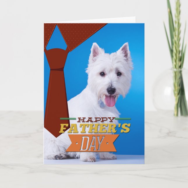Westie Father's Day Card (Front)