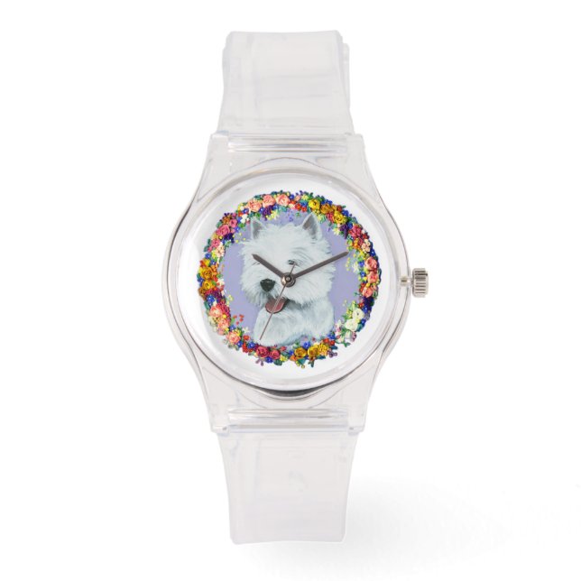 Westie Floral Watch (Front)