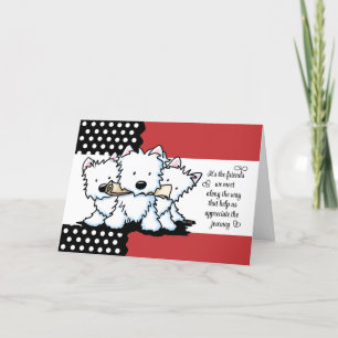 Westie Friends Thank You Card