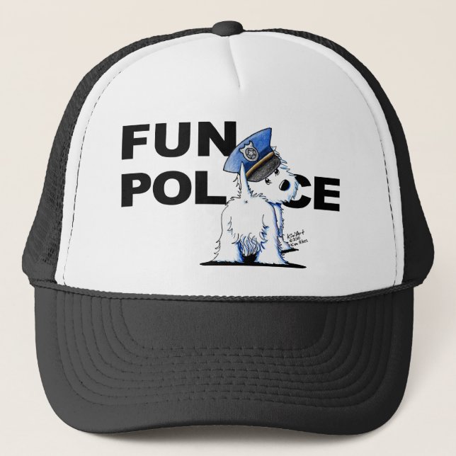 Westie FUN POLICE Hat (Front)