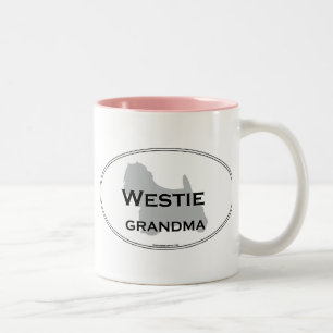 Westie Grandma Two-Tone Coffee Mug