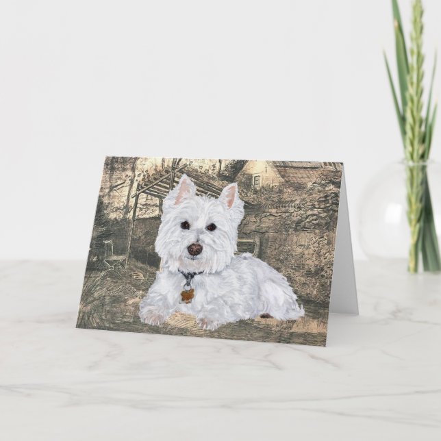 Westie Greeting Card (Front)
