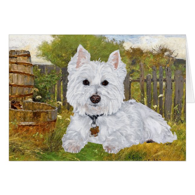 Westie Greeting Card (Front Horizontal)
