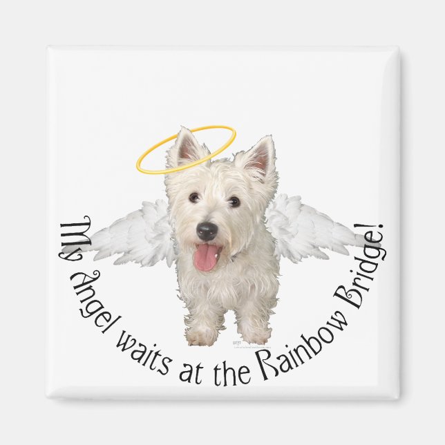 Westie Guardian Angels Magnet (Front)
