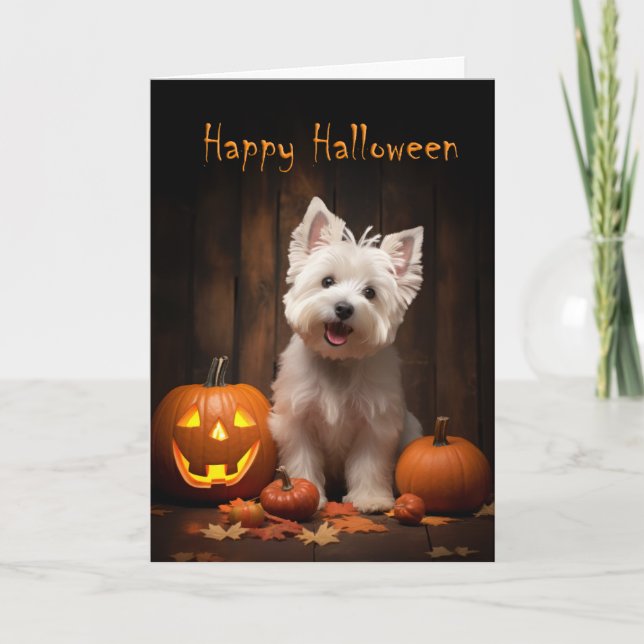Westie Halloween Card (Front)