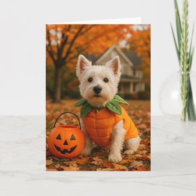 Westie Halloween Card (Front)