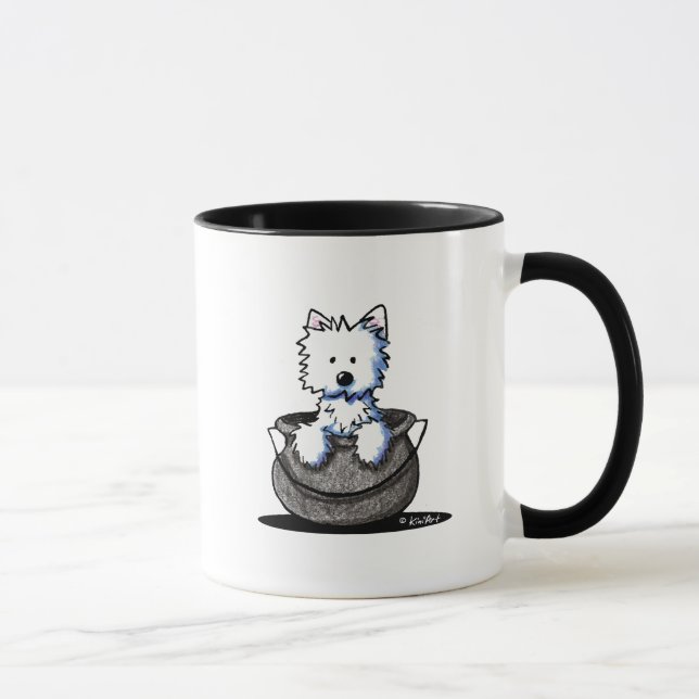 Westie Halloween Cauldron Cutie Mug (Right)