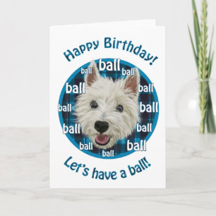 Westie, Happy Birthday! Card