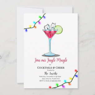 Westie Holiday Party Invitations 