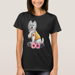 Westie I Love Mom Tattoo Dog Funny Mother's Day T-Shirt
