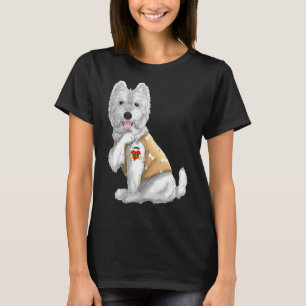 Westie I Love Mum Tattoo Dog  Funny Mother's Day T-Shirt