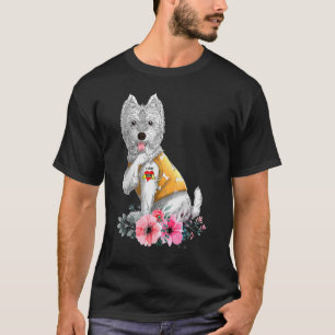 Westie I Love Mum Tattoo Dog Funny Mother's Day T-Shirt