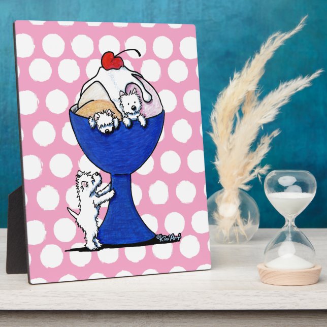 Westie Ice Cream Social Plaque (Side)