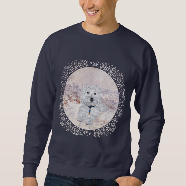 Westie in Wintertime Sweatshirt (Front)