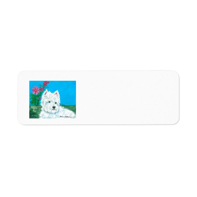 Westie letter return address label (Front)