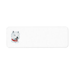 Westie Love Return Address Label