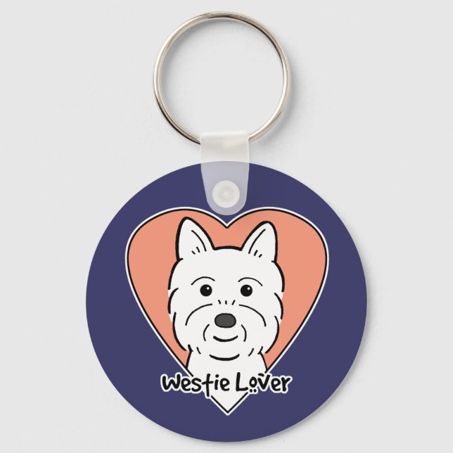 Westie Lover Key Ring (Front)