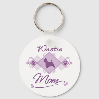 Westie Mum Key Ring