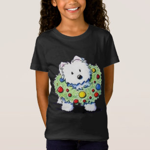 Westie Mum West Highland White Terrier Xmas Light T-Shirt
