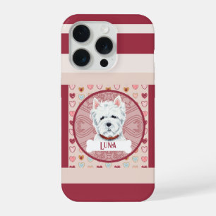 Westie + name Valentine Heart iPhone 11 Pro Case