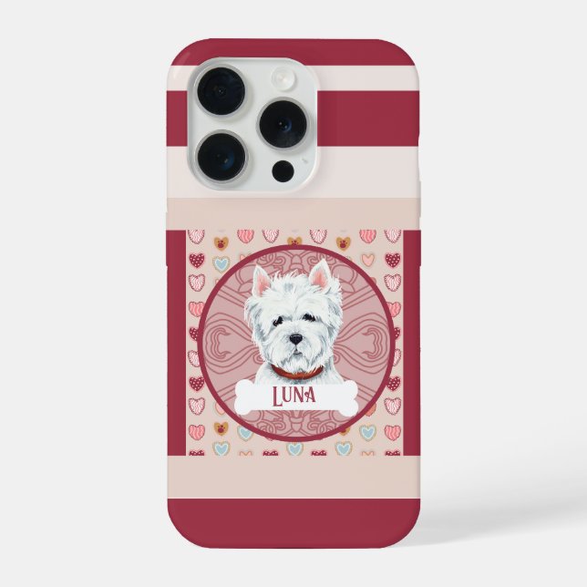 Westie + name Valentine Heart iPhone 11 Pro Case  (Back)