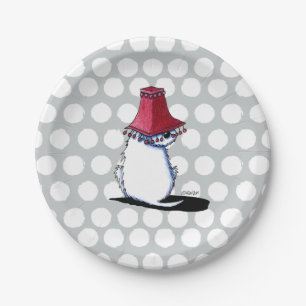 Westie New Years Eve Party Plates