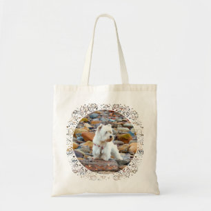 Westie on the Rocks Tote Bag
