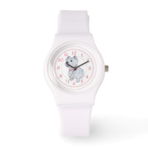 Westie Pink Collar Watch