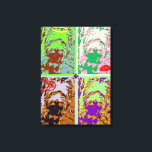 Westie Pop Art on Stretched Canvas Print<br><div class="desc">Westie Pop Art on Stretched Canvas</div>